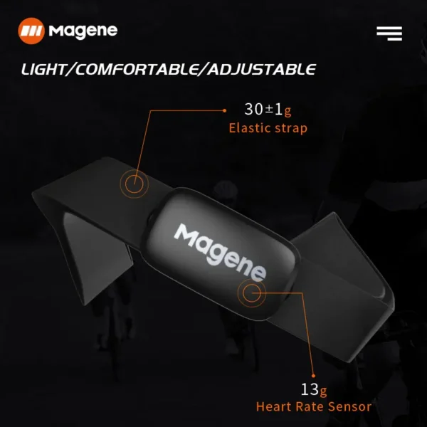 Magene Mover H64 Heart Rate Sensor Dual Mode ANT Bluetooth - Image 3