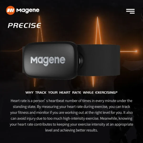 Magene Mover H64 Heart Rate Sensor Dual Mode ANT Bluetooth - Image 2