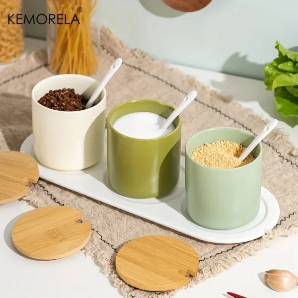 Ceramic Seasoning Jar Set - Image 3