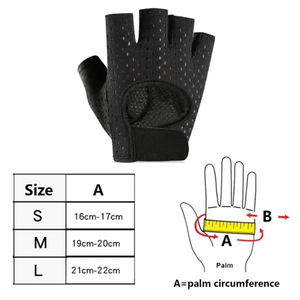 Breathable Silicone Palm Fitness Gloves - Image 6