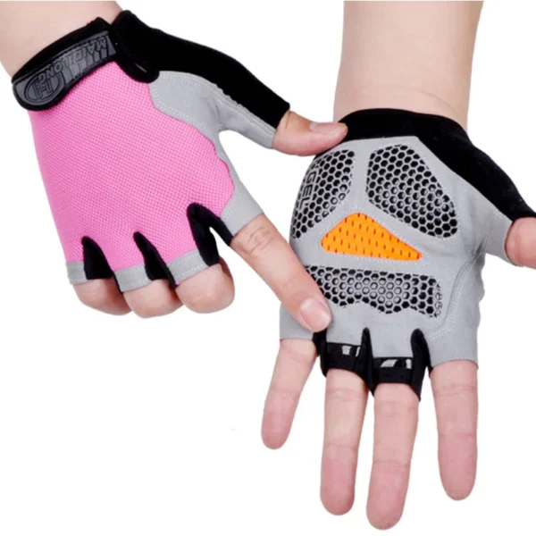 Gym Dumbbell & Half Finger Cycling Glove