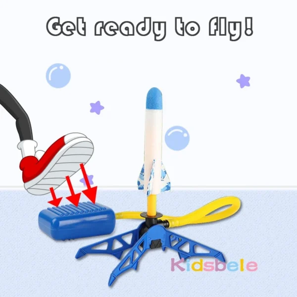 Kid Air Rocket Foot Pump Launcher Toys - Image 3