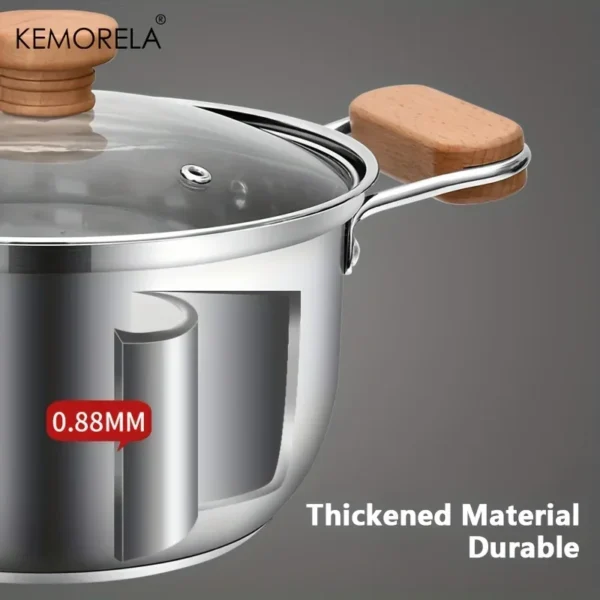 304 Stainless Steel Stock Pot Cooking Pot - Image 3