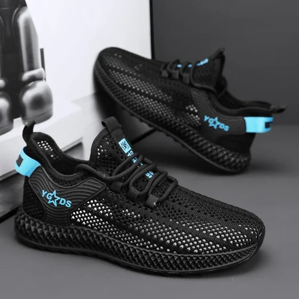 Men Casual Sneakers Summer Breathable Sport Shoes Lightweight Outdoor Mesh Running Shoes Athletic Jogging Walking Shoes