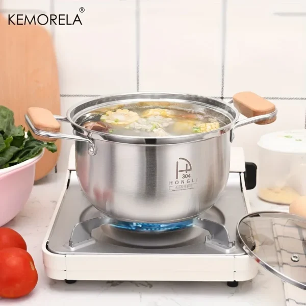 304 Stainless Steel Stock Pot Cooking Pot - Image 2