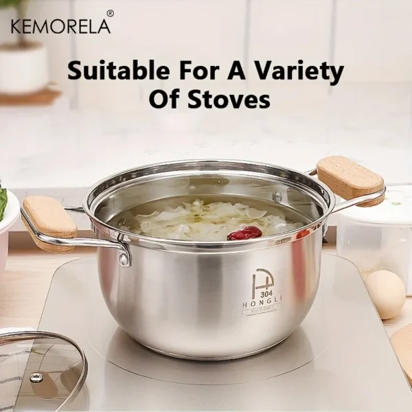 304 Stainless Steel Stock Pot Cooking Pot - Image 4